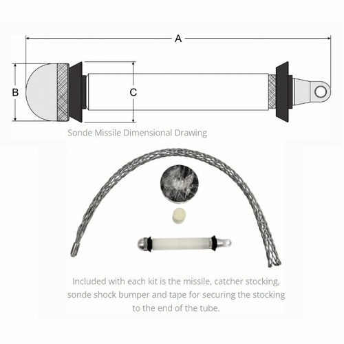 Gmp 88288 Missile Sonde Kit 2.00 Inch Sdr 9, 11, 13.5 & 15.5 Duct