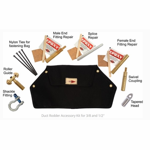 GMP 89426 Duct Rodder Accessory Kit for 1/2 in. Standard Rod w/Canvas Pouch