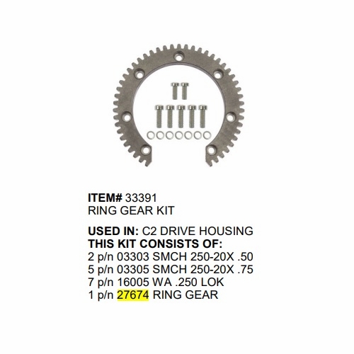 Gmp C2 Lasher 27674 Ring Gear