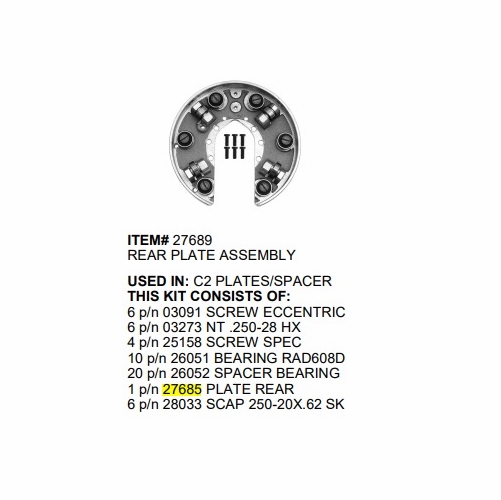 Gmp C2 Lasher 27685 Rear Plate