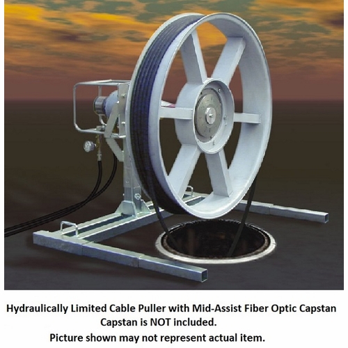GMP General Machine Products 71483 Hydraulically Limited Cable Puller w/Frame, Control Valve, Hoses