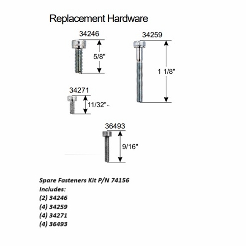 GMP General Machine Products 74156 Kit Fasteners Spare Airstream