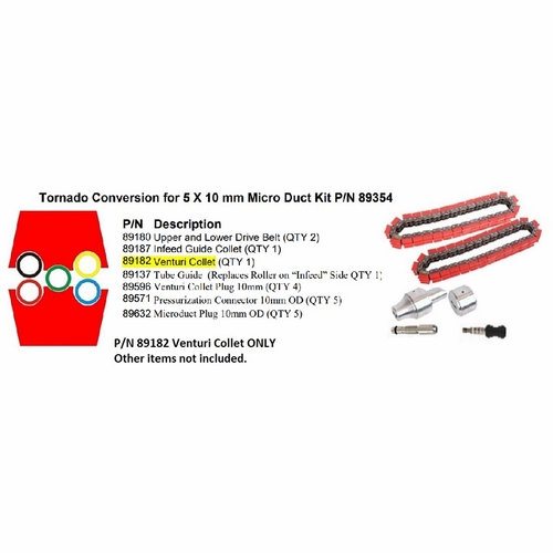 GMP General Machine Products 89182 Venturi Collet 5 x 10O Duct Tubes for Tornado Blower