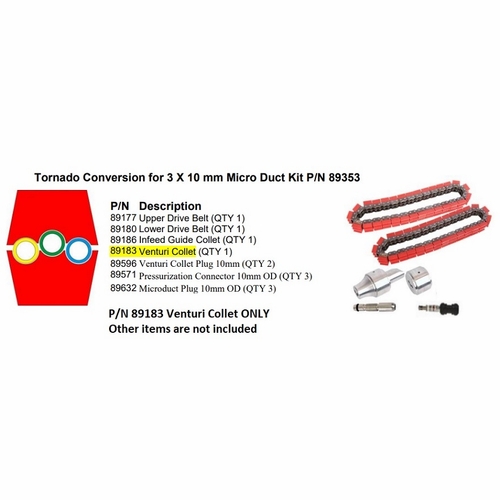 GMP General Machine Products 89183 Venturi Collet 3 x 10 mm for the Tornado Conversion Kit