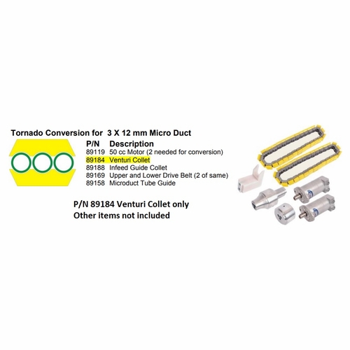 GMP General Machine Products 89184 Venturi Collet 3x12 OD Tubes for Tornado Blower