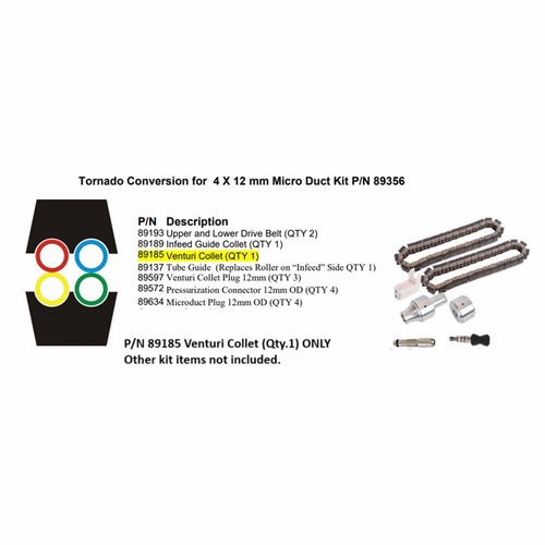 GMP General Machine Products 89185 Venturi Collet 4 x 12 OD Tubes for Tornado Blower