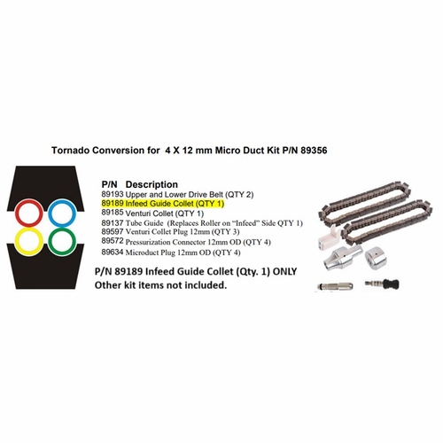 GMP General Machine Products 89189 Infeed Guide Collet 4 x 12 OD for Tornado Blower