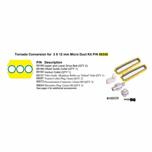 GMP General Machine Products 89356 Micro Duct Conversion 4 x 12 mm for Tornado Blower