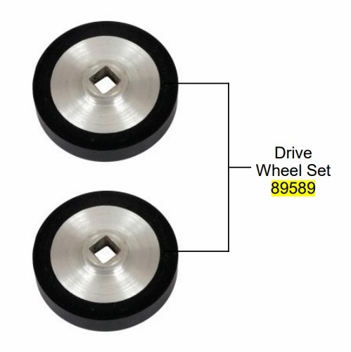 GMP General Machine Products 89589 Wheel Drive Black 2/PK for Breeze Blower