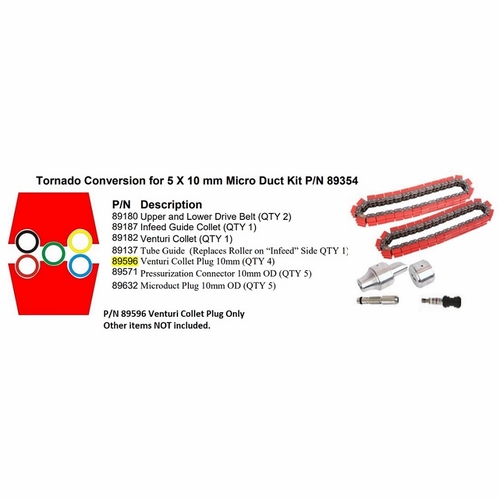 GMP General Machine Products 89596 Plug Venturi Collet 10mm Assy for Tornado Blower