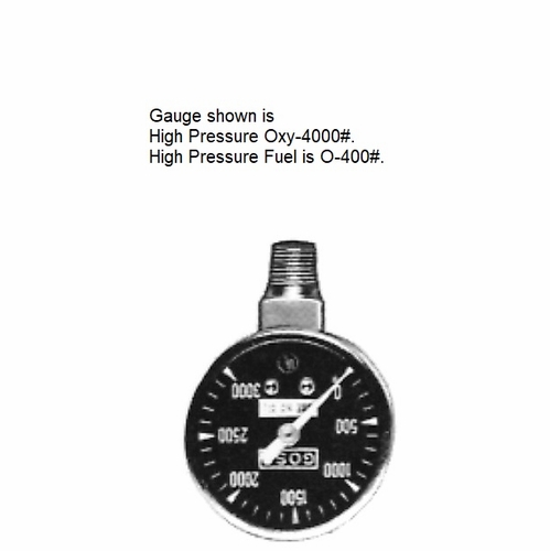 GOSS STE-145 / 662999032976 GAUGE, FUEL, 1 1/2 inch (0-400 lb )