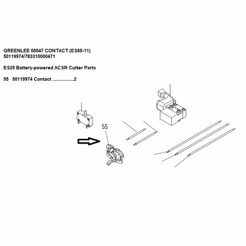 Greenlee 00047 Contact (Es85-11) 50119974/783310000471