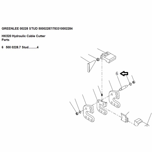 Greenlee 00228 Stud 50002287/783310002284