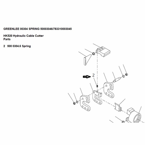 Greenlee 00304 Spring 50003046/783310003045