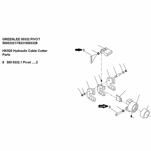 Greenlee 00332 Pivot 50003321/783310003328