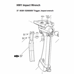 GREENLEE 00381 TRIGGER IMPACT WRENCH HW1 Impact Wrench 52060659 / 783310003816