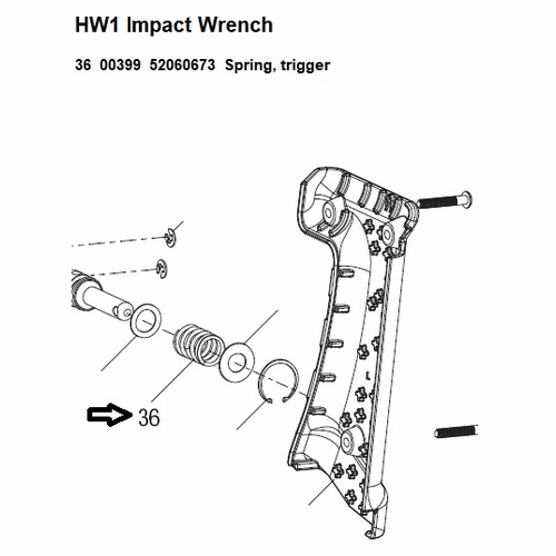 GREENLEE 00399 SPRING TRIGGER HW1 52060673 / 783310003991