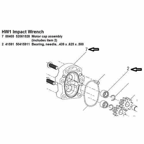 Greenlee 00405 Motor Cap Assembly  (Hw1)  52061528 / 783310004059