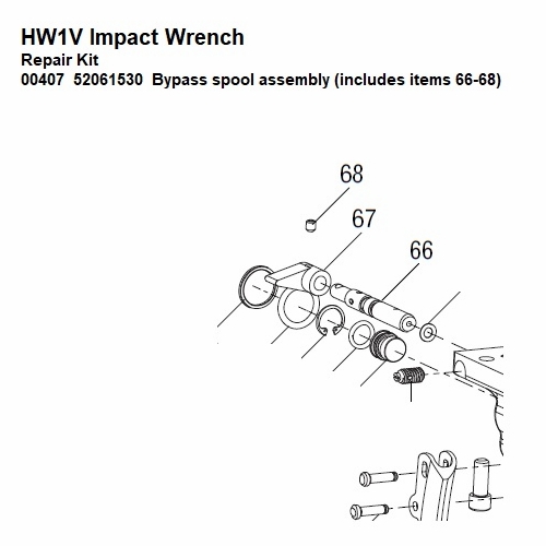 GREENLEE 00407 BYPASS SPOOL ASSEMBLY (HW1V) 52061530 / 783310004073