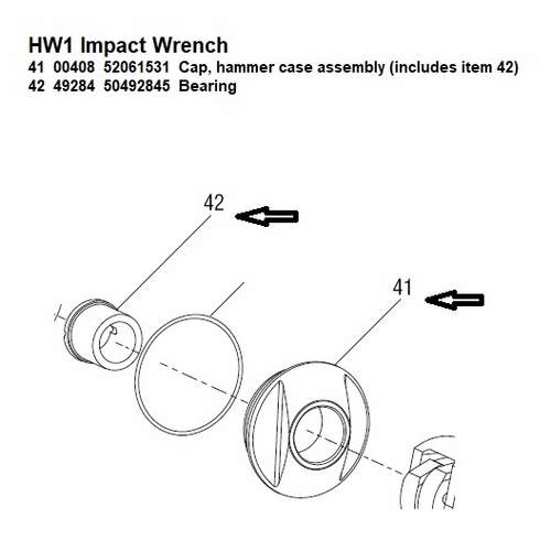 GREENLEE 00408 CAP HAMMER CASE ASSEMBLY (HW1) 52061531 / 783310004080