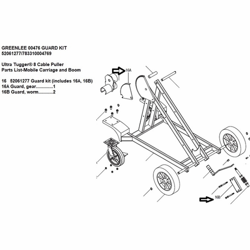 Greenlee 00476 Guard Kit 52061277/783310004769
