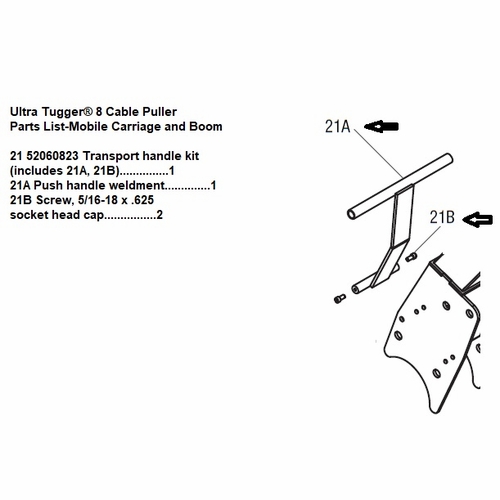 GREENLEE 00481 TRANSPORT HANDLE KIT 52061282/783310004813