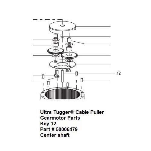 Greenlee 00647 Shaft-Center 50006479/783310006473