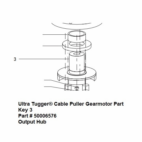 GREENLEE 00657 HUB, OUTPUT 50006576/783310006572