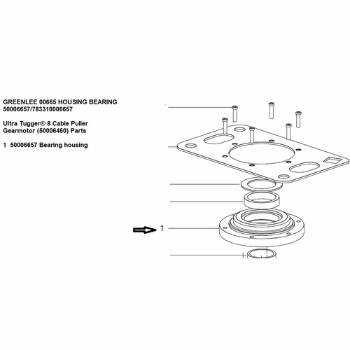 GREENLEE 00665 HOUSING BEARING 50006657/783310006657
