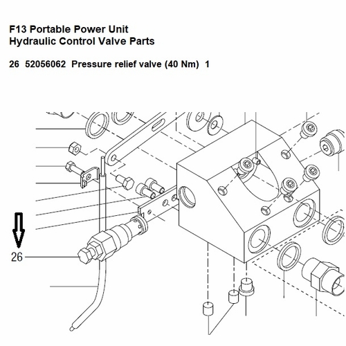 Greenlee 00690G Relief Valve, Pressure (F13,F18) 52056062 783310006909