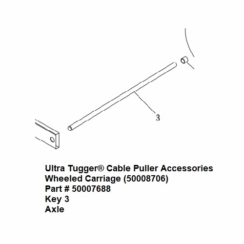 Greenlee 00768 Axle 50007688/783310007685