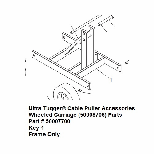 Greenlee 00770 Frame Weldment Carriage 50007700/783310007708