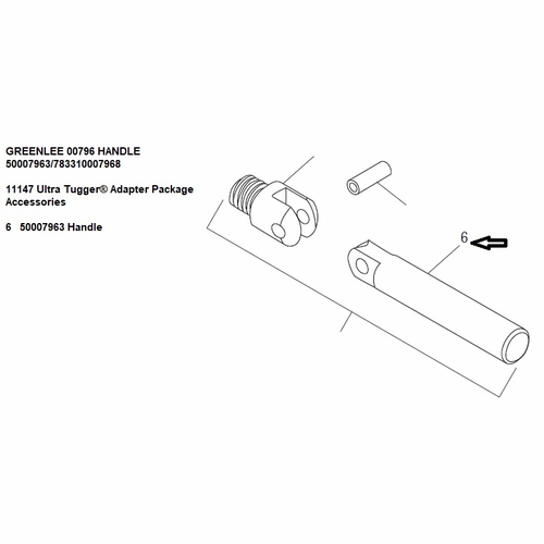GREENLEE 00796 HANDLE 50007963/783310007968