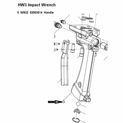 GREENLEE 00922 HANDLE, BYPASS FLOW CONTROL HW3  52063614 / 783310009221