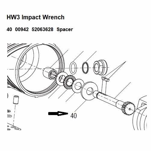Greenlee  00942 Spacer Washer .5 X 1.00 X .125 Hw3  52063628 / 783310009429