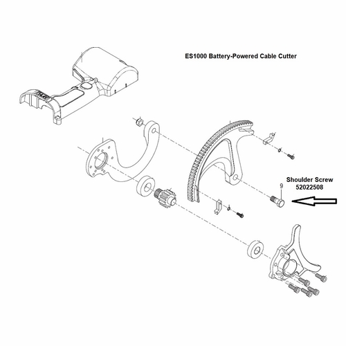 Greenlee 00987  Screw, Shoulder (M10X1.5) (Es25)  783310009870/52022508