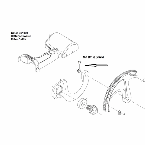 GREENLEE 00993  NUT (M10) (ES25) 783310009931/52022509