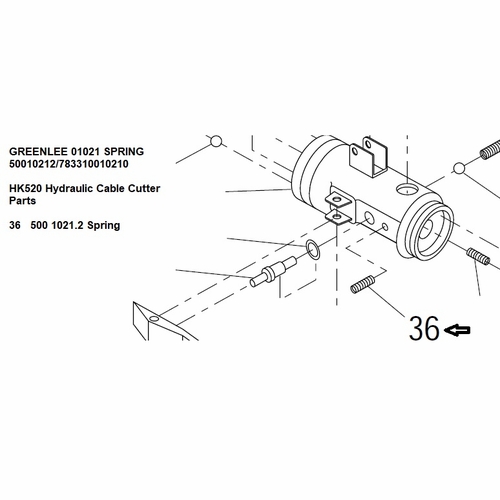 Greenlee 01021 Spring 50010212/783310010210
