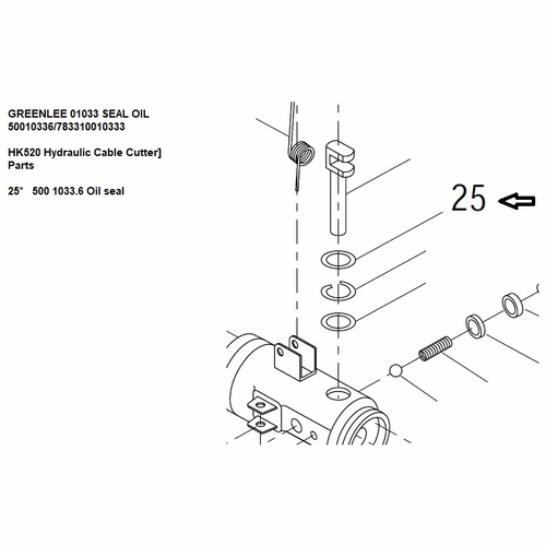 Greenlee 01033 Seal Oil 50010336/783310010333