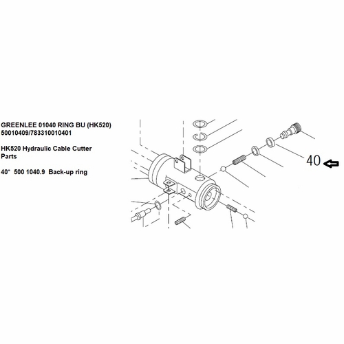 Greenlee 01040 Ring Bu (Hk520) 50010409/783310010401