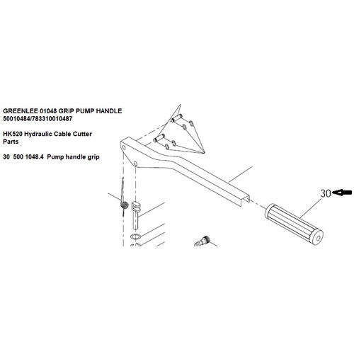 GREENLEE 01048 GRIP PUMP HANDLE 50010484/783310010487