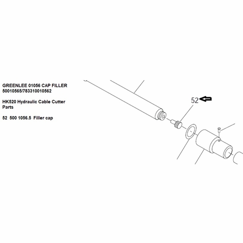 Greenlee 01056 Cap Filler 50010565/783310010562