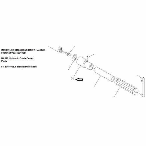 Greenlee 01065 Head Body Handle 50010654/783310010654
