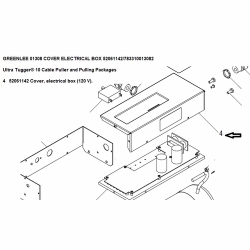 GREENLEE 01308 COVER ELECTRICAL BOX 52061142/783310013082