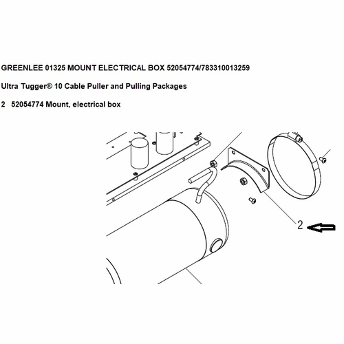 GREENLEE 01325 MOUNT ELECTRICAL BOX 52054774/783310013259