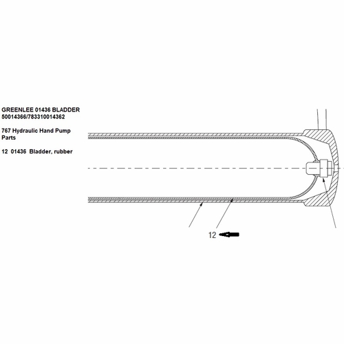 Greenlee 01436 Bladder 50014366/783310014362