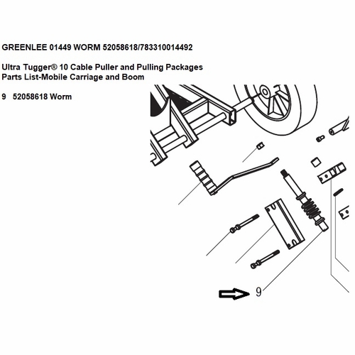 Greenlee 01449 Worm 52058618/783310014492