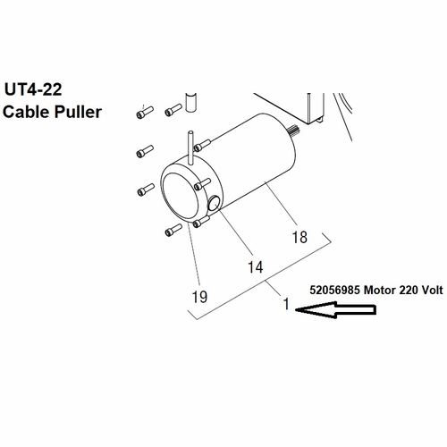 Greenlee 01508 Motor (Ut4-22) 783310015086/52056985