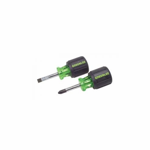 GREENLEE 0153-04C SCREWDRIVER SET STUBBY 2PC 52041106/783310134916