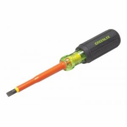 GREENLEE 0153-11-INS SCREWDRIVER INSULATED CAB 1/4 INCH x4 INCH 52041061/783310134435